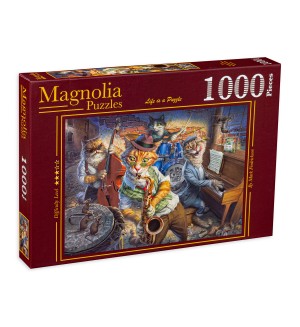 Пъзел Magnolia от 1000 части - Котета музиканти