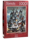 Пъзел Magnolia от 1000 части - Зимни къщурки