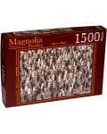 Пъзел Magnolia от 1500 части - Колония Кралски пингвини