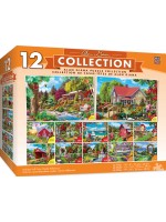 Пъзел Master Pieces 12 в 1 - Красиви градини и селски пейзажи Пъзел Master Pieces 12 в 1 - Красиви градини и селски пейзажи