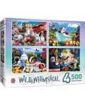 Пъзел Master Pieces 4 в 1 - Wild & Whimsical 4-Pack 500pc