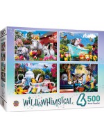 Пъзел Master Pieces 4 в 1 - Wild & Whimsical 4-Pack 500pc