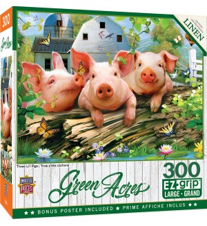 Пъзел Master Pieces  от 300 XXL части - Трите малки прасенца