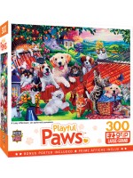 Пъзел Master Pieces от 300 XXL части - Животинки на хамак