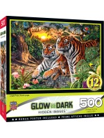 Пъзел Master Pieces  от 500 части - Тигри в джунглата