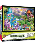 Пъзел Master Pieces от 500 части - Вълшебен пейзаж с еднорози