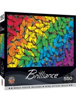 Пъзел Master Pieces от 550 части - Цветни пеперуди 