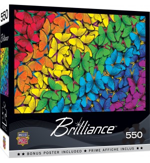 Пъзел Master Pieces от 550 части - Цветни пеперуди 