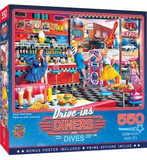 Пъзел Master Pieces от 550 части - Вкусна вечеря и забавления