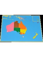 Пъзел Монтесори Smart Baby - Карта на Океания, 9 части