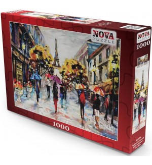 Пъзел Nova puzzle от 1000 части - Айфелови улици