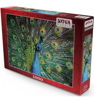 Пъзел Nova puzzle от 1000 части - Паун