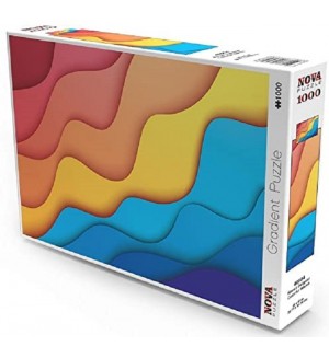 Пъзел Nova puzzle от 1000 части - Цветни вълни