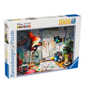 Пъзел Ravensburger от 1000 части - Бюрото на художника