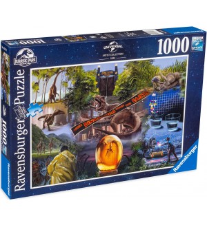 Пъзел Ravensburger от 1000 части - Джурасик парк