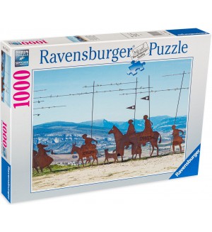 Пъзел Ravensburger от 1000 части - Ездачи