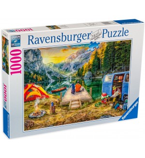 Пъзел Ravensburger от 1000 части - Къмпинг