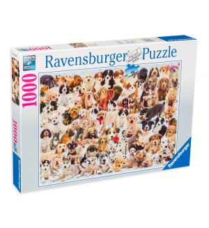 Пъзел Ravensburger от 1000 части - Колаж с кучета