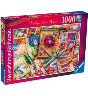 Пъзел Ravensburger от 1000 части - Комплект за шиене