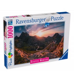 Пъзел Ravensburger от 1000 части - Красиви планини