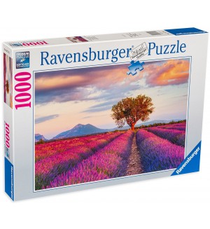 Пъзел Ravensburger от 1000 части - Лавандулови полета