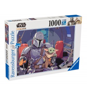 Пъзел Ravensburger от 1000 части - Мандалорецът