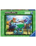 Пъзел Ravensburger от 1000 части - Майнкрафт