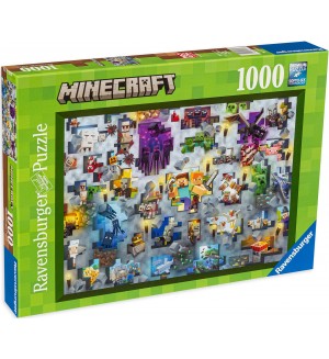 Пъзел Ravensburger от 1000 части - Майнкрафт
