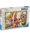 Пъзел Ravensburger от 1000 части - Мики и Мини на ваканция