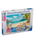 Пъзел Ravensburger от 1000 части - На плажа