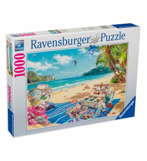 Пъзел Ravensburger от 1000 части - На плажа