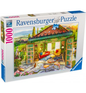 Пъзел Ravensburger от 1000 части - Оазис в Тоскана