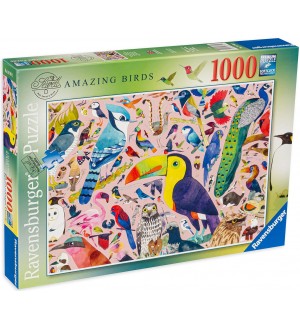 Пъзел Ravensburger от 1000 части - Птици