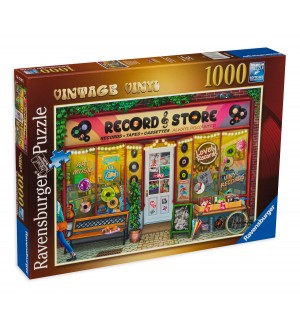 Пъзел Ravensburger от 1000 части - Ретро винил