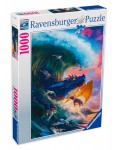 Пъзел Ravensburger от 1000 части - Състезание с дракони
