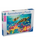 Пъзел Ravensburger от 1000 части - Син подводен свят