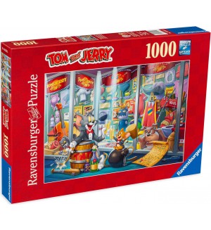 Пъзел Ravensburger от 1000 части - Том и Джери