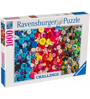 Пъзел Ravensburger от 1000 части - Цветни копчета