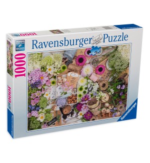 Пъзел Ravensburger от 1000 части - Великолепни цветя
