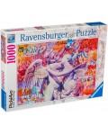 Пъзел Ravensburger от 1000 части - Влюбени Купидон и Психея