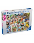 Пъзел Ravensburger от 1000 части - Животински дневник на пътешественика