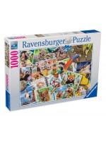 Пъзел Ravensburger от 1000 части - Животински дневник на пътешественика Пъзел Ravensburger от 1000 части - Животински дневник на пътешественика