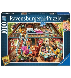 Пъзел Ravensburger от 1000 части - Златокоска е хваната!