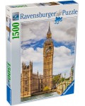 Пъзел Ravensburger от 1500 части - Биг Бен с котка