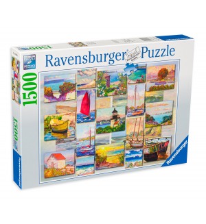 Пъзел Ravensburger от 1500 части - Летен колаж