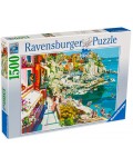 Пъзел Ravensburger от 1500 части - Романс в Чинкуе Тере