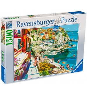 Пъзел Ravensburger от 1500 части - Романс в Чинкуе Тере