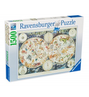 Пъзел Ravensburger от 1500 части - Световна карта
