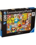 Пъзел Ravensburger от 1500 части - Цветни карти