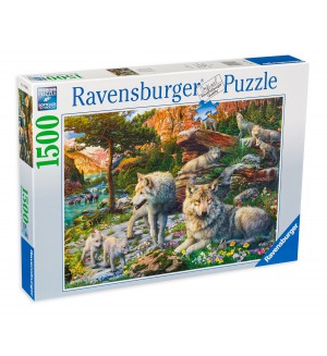 Пъзел Ravensburger от 1500 части - Вълци